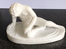 DESLUMBRANTE BONECO DE ALABASTRO VINTAGE “O MORIBUNDO GAUL” comprar usado  Enviando para Brazil