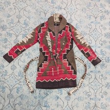 Cardigã SP RALPH LAUREN Black Label inspirado no sudoeste manga longa com cinto comprar usado  Enviando para Brazil