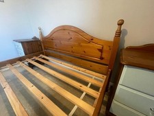 Double pine bed for sale  SLOUGH