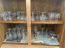 Crystal cut glasses for sale  WESTERHAM