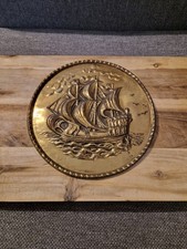Vintage brass wall for sale  FLEET
