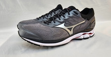 Tênis de corrida Mizuno Wave Rider 21 masculino tamanho 14 M tom silencioso preto prata comprar usado  Enviando para Brazil