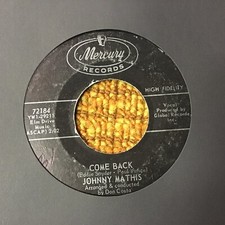 45 RPM  Johnny mathis MERCURY 72184 Come Back SOUL POPCORN VG++ comprar usado  Enviando para Brazil