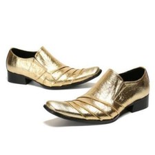 Sapatos sociais masculinos moda biqueira pontuda couro dourado franzido sapatos sociais festa juvenil tamanho, usado comprar usado Sapatos sociais masculinos moda biqueira pontuda couro dourado franzido sapatos sociais festa juvenil tamanho, usado comprar usado  Enviando para Brazil