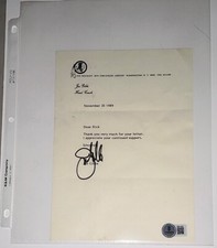 1989 Joe Gibbs autógrafo assinado Washington Redskins carta Beckett BAS comprar usado  Enviando para Brazil