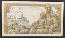 Billet 1000 francs d'occasion  Ogeu-les-Bains