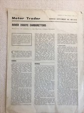 Rover 2000tc carburettors for sale  ANDOVER