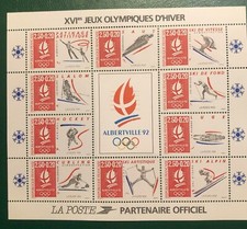 Feuillet jeux olympiques d'occasion  Lieurey