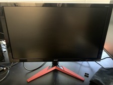 Monitor Acer 23,6" com suporte vermelho. Excelente forma! O preço original era de US$ 329,00., usado comprar usado  Enviando para Brazil
