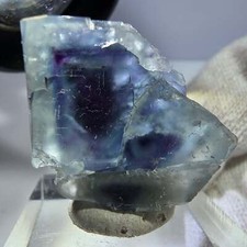 Raro espécime de cubo de fluorita fantasma, azul roxo Okorusu, Namíbia 30*22*18mm comprar usado  Enviando para Brazil