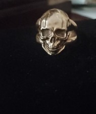 Usado, Anel de caveira de ouro 10k sólido pesado. Anel é muito original. comprar usado  Enviando para Brazil