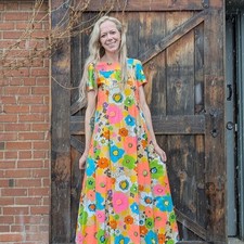 Vtg psychedelic dress for sale  Loveland