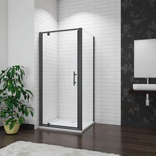 Pivot black shower for sale  HEYWOOD