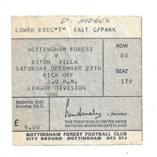 Nottingham forest aston for sale  STAFFORD