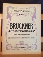 Bruckner ecce sacerdos d'occasion  Rennes