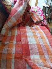 Curtains tartan lined for sale  OSWESTRY