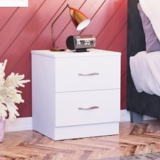 White bedside cabinet for sale  PONTYPOOL