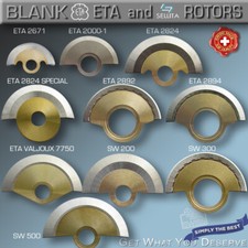 ROTOR de latão não banhado para ETA 2671,2000,2824,7750, SELLITA SW200,SW300,SW500 comprar usado  Enviando para Brazil