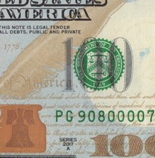 Five 100 dollar for sale  Wickliffe