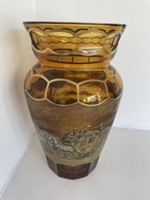 Czech glass amber for sale  LONDON