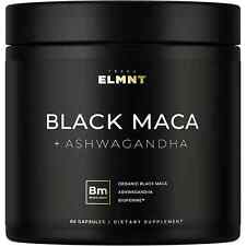 Usado, 40.000mg 40:1 raiz de maca preta orgânica para homens + Ashwagandha, 100% peruana pura comprar usado  Enviando para Brazil