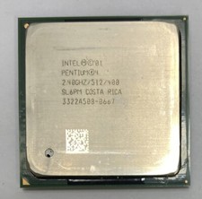 Processador Intel Pentium 4 SL6PM 2.40GHz 512KB 400MHz soquete 478 - Northwood Core comprar usado  Enviando para Brazil