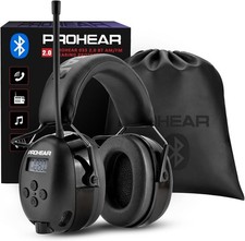 Fones de ouvido PROHEAR 033 Bluetooth 5.4 atualizado proteção auditiva com rádio FM/AM comprar usado  Enviando para Brazil