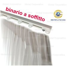 BINARIO PER TENDA A STRAPPO PVC ASTA PER TENDE PROFILO BASTONE TENDE BIANCO    comprar usado  Enviando para Brazil