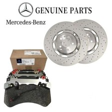 Usado, Conjunto de pastilhas e rotores de freio dianteiro Mercedes S63 e S65 AMG fabricante de equipamento original - Genuíno comprar usado  Enviando para Brazil