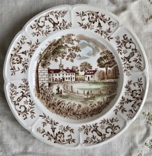 Prato de salada vintage Johnson Bros England Windsor Ware Mount Vernon 8" comprar usado  Enviando para Brazil