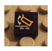 Lego part 3070pb042 d'occasion  Le Loroux-Bottereau