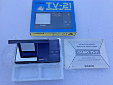 Vintage Casio TV-21 Cristal Líquido Bolso Televisão Testada Programas Estáticos LEIA comprar usado  Enviando para Brazil