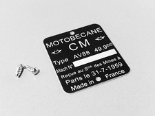 Plaque cadre motobécane d'occasion Plaque cadre motobécane d'occasion  Saulces-Monclin
