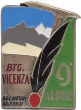 Distintivo alpini battaglione usato  Sarzana