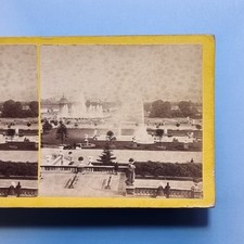 Croydon Stereoview 3D C1865 Crystal Palace jardins e fontes subúrbios de Londres comprar usado  Enviando para Brazil