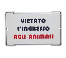 Targa smaltata porta usato  Roma
