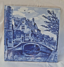 Usado, Porcelanato pintado à mão DELFT BLAUW Delft azul CUDE HUISJE DELFT 6”x6” comprar usado  Enviando para Brazil