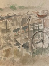 Peinture 1960 aquarelle d'occasion Peinture 1960 aquarelle d'occasion  Toulouse-