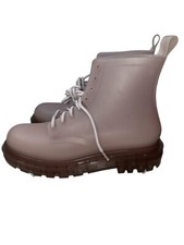 Botas femininas Melissa tamanho 9 "Coturno" macio lilás transparente PVC com cadarço "FLAW" comprar usado  Enviando para Brazil