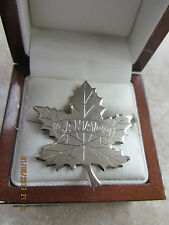 Silver leaf brooch for sale  NORTHALLERTON