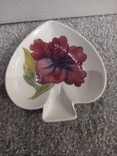 Moorcroft hibiscus heart for sale  ELLAND