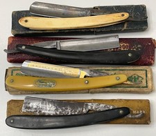 Lote de 4 lâminas de barbear retas vintage: (2) Solingen, Griffon, Simmons comprar usado Lote de 4 lâminas de barbear retas vintage: (2) Solingen, Griffon, Simmons comprar usado  Enviando para Brazil