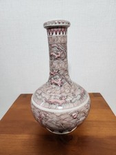 Usado, Vaso chinês de porcelana cobre vermelho garrafa com Kangxi mk comprar usado  Enviando para Brazil