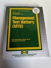 MANAGEMENT TEST BATTERY (MTB) Exam Practice Passbook Ace Upcoming Test comprar usado MANAGEMENT TEST BATTERY (MTB) Exam Practice Passbook Ace Upcoming Test comprar usado  Enviando para Brazil