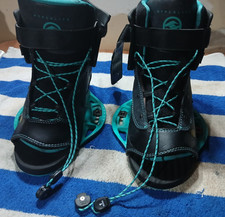 NOVAS BOTAS DE WAKEBOARD FEMININAS OPEN HYPERLITE BLUR TAMANHO 4-8.5 BARCO MARINHO  comprar usado  Enviando para Brazil