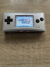 Console Nintendo Game Boy micro prata + feito em Wario testado sistema GBA limpo comprar usado  Enviando para Brazil