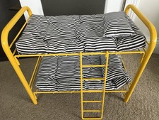 Usado, Roupa de cama listrada preta branca beliche amarelo American Girl Doll Pleasant Company comprar usado  Enviando para Brazil