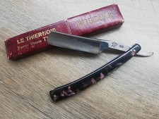 LÂMINA DE BARBEAR RETA BARBEIRO VINTAGE RARA FRANCESA "Le Thiernois" Thiers-Issard 102 comprar usado  Enviando para Brazil