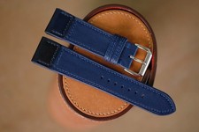 Pulseira jeans azul feita à mão JLC Jaeger LeCoultre tamanho 20/18 (ou qualquer tamanho de comprimento) comprar usado  Enviando para Brazil