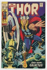 Thor #160 VF/NM 9.0 ow/white pages vs. Galactus Marvel 1969 sem reserva comprar usado  Enviando para Brazil
